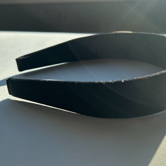 Ferragamo Timeless Black Vara Bow Wide Headband MINT - Picture 7 of 8